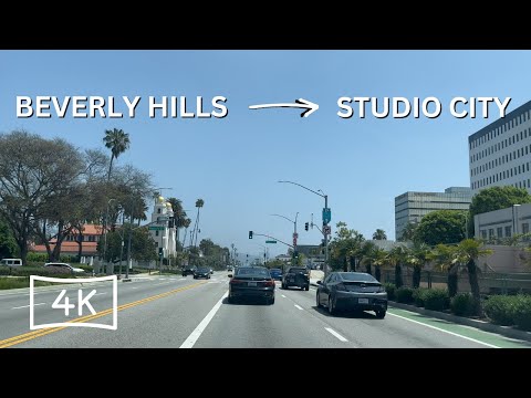 | 4K | Beverly Hills through Laurel Canyon on sunny day | 2023 #california