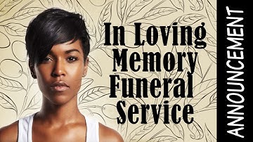 Piano - Funeral Service Announcement