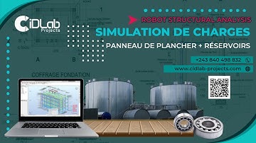 #007 - Robot Structural Analysis - Charger un panneau de plancher avec 2 reservoirs d