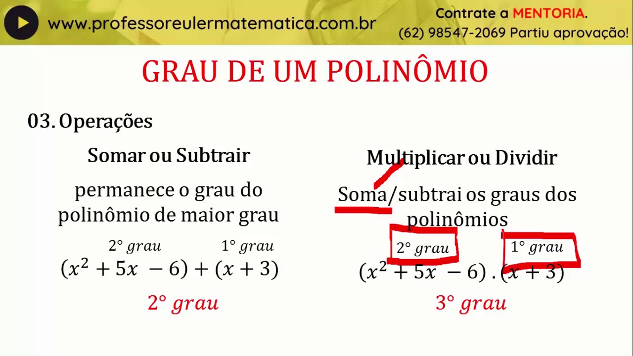 Polinômio Grau - YouTube