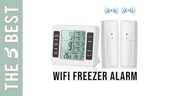 GoveeLife WiFi Freezer Thermometer Alarm 2 Pack, Remote App and Email Alert with Anti-False, Wireless Smart Temperature Monitor, 2 Years Free Data