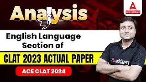 CLAT 2023 English Language Section Analysis