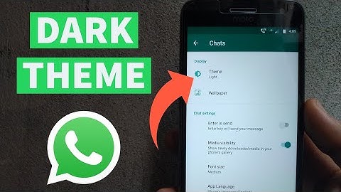 WhatsApp Dark Theme Update Version 2.20.13