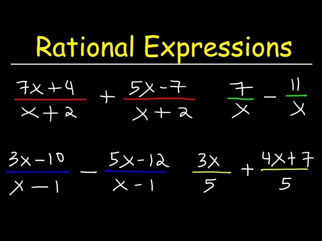 Rational Expressions Worksheet: Master Addition and Subtraction 10 sddefault