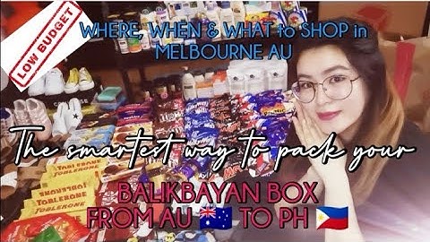THE SMARTEST WAY TO PACK YOUR BALIKBAYAN BOX FR AU TO PH | WHERE WHEN WHAT TO SHOP SNIPPET VID ONLY