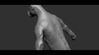 Antromoporphic Dog Zbrush Sculpt Timelapse Part 1