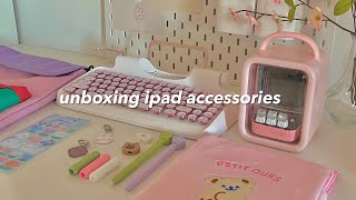 unboxing new ipad accessories  | cute and aesthetic haul