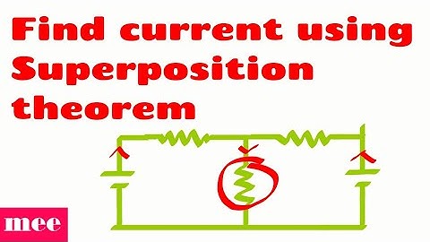 Find current using Superposition theorem