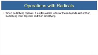 College Algebra R.7, Part 2