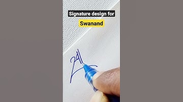 Signature design for Swanand ✍🏻 #dyashjadhav #signaturedesign #autographs