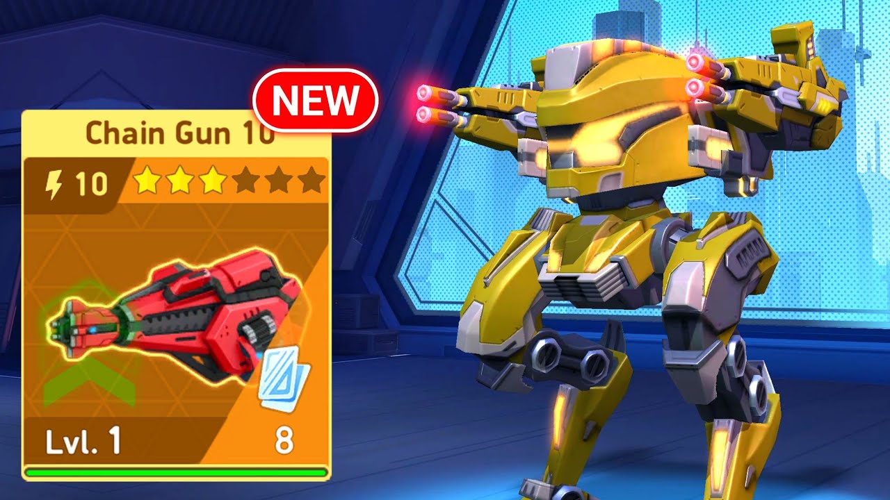 NEW Chain Gun 10 Unlock - Zephyr Carbine 12 - Mech Arena