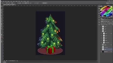 Pixelart Christmas Tree Sketch - EN