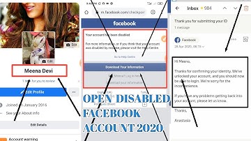 HOW TO RECOVER DISABLED FACEBOOK ACCOUNT 2020 || REXNICE TRICKS ||