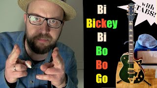 Rockabilly guitar lesson - Cliff Gallup - BI-Bickey-Bi, Bo-Bo-Go