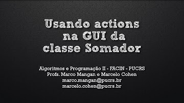 Criando uma interface gráfica com o WindowBuilder (3/3): usando actions