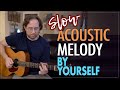 Video thumbnail of "Easy acoustic melody and rhythm that you can play by yourself. Acoustic guitar lesson - EP406"