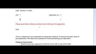 Passport Request Letter For Canada For Temporary Residence Visa Application screenshot 5