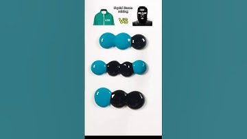 Squid Game Player456 vs Fort Man Guess the mixed color #satisfying #squidgame2 #colormunimix #thanos