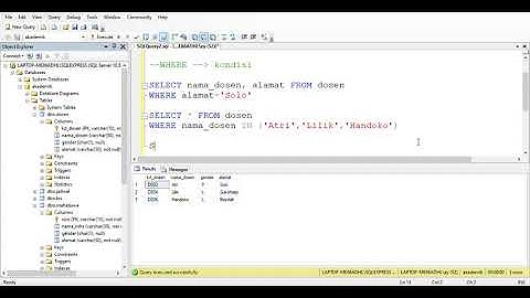 SQL Server | Perintah Select Menampilkan Data