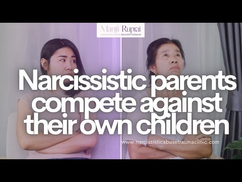 Narcissistic parents compete against their own children