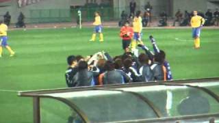 20110329 チャリティマッチ 先制FK 遠藤保仁 「天まで届け」