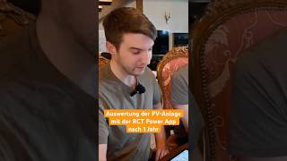 Auswertung der PV-Anlage nach 1 Jahr mit der RCT-Power App!