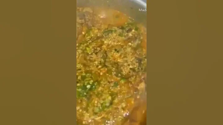 Egusi and Okra Soup. click on channel to watch full video. #allnigerianrecipes