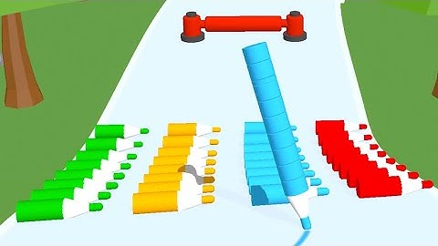 Crayon Rush 3D - All Levels Gameplay Android, iOS