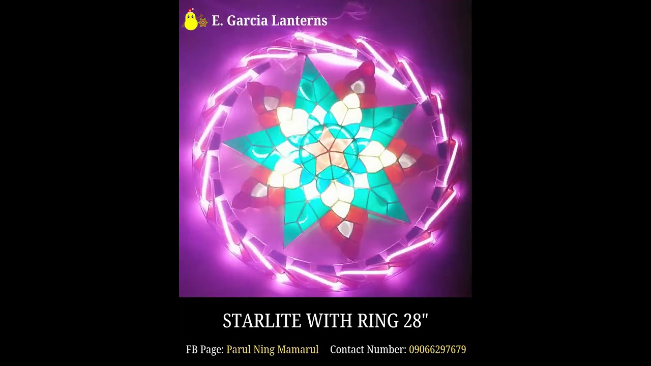 STARLITE WITH RING 28" CAPIZ LANTERN (GREEN) #christmaslantern #sanfernandopampanga #capizlantern