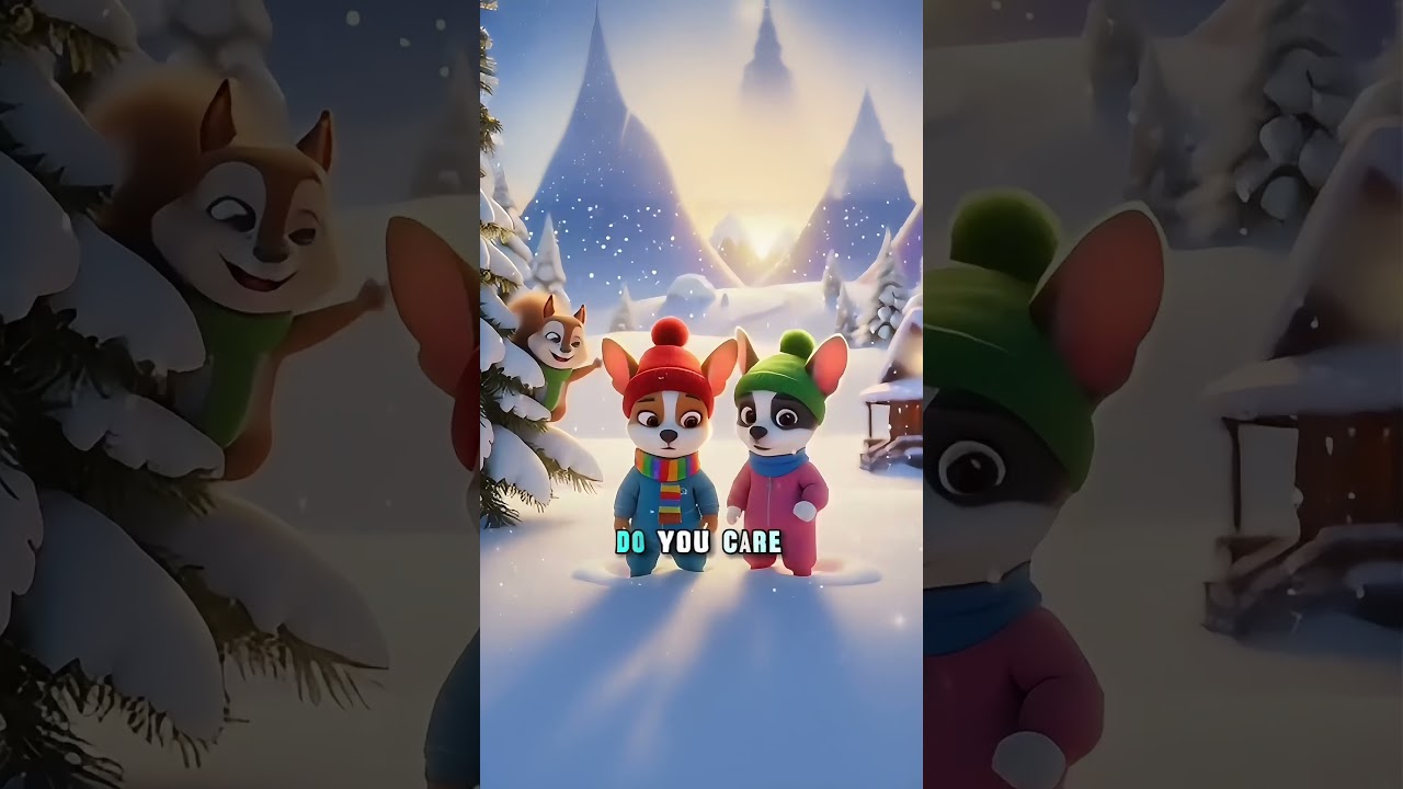 Cute Dog Cartoon in the Snow 🐶⛄  Toto & Friends Kids Adventures 