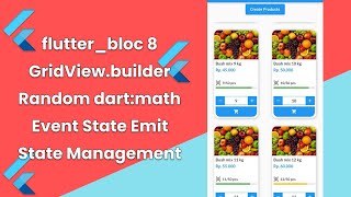 Flutter Bloc State Management Event Emit Flutter_Bloc 8 Gridview.builder Expanded Random