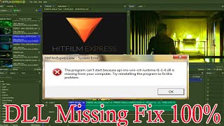 Api-ms-win-crt-runtime-[1-1-0.dll is missing from your computer||Hitfilm express solve system error