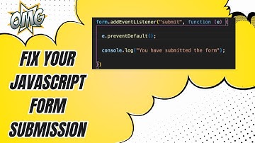 Why Your JavaScript Form Isn