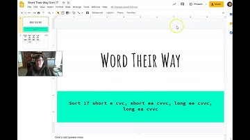 WTW Word Within Word Sort 17 Long and Short E