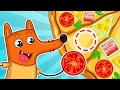 Learn Shapes For Kids | Cooking Yummy Pizza 🍕😋 | Teeny Mimi🦄