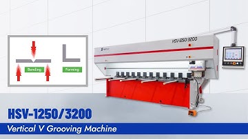 HSVC-1250/3200 Metal Sheet Vertical CNC V Grooving Machine