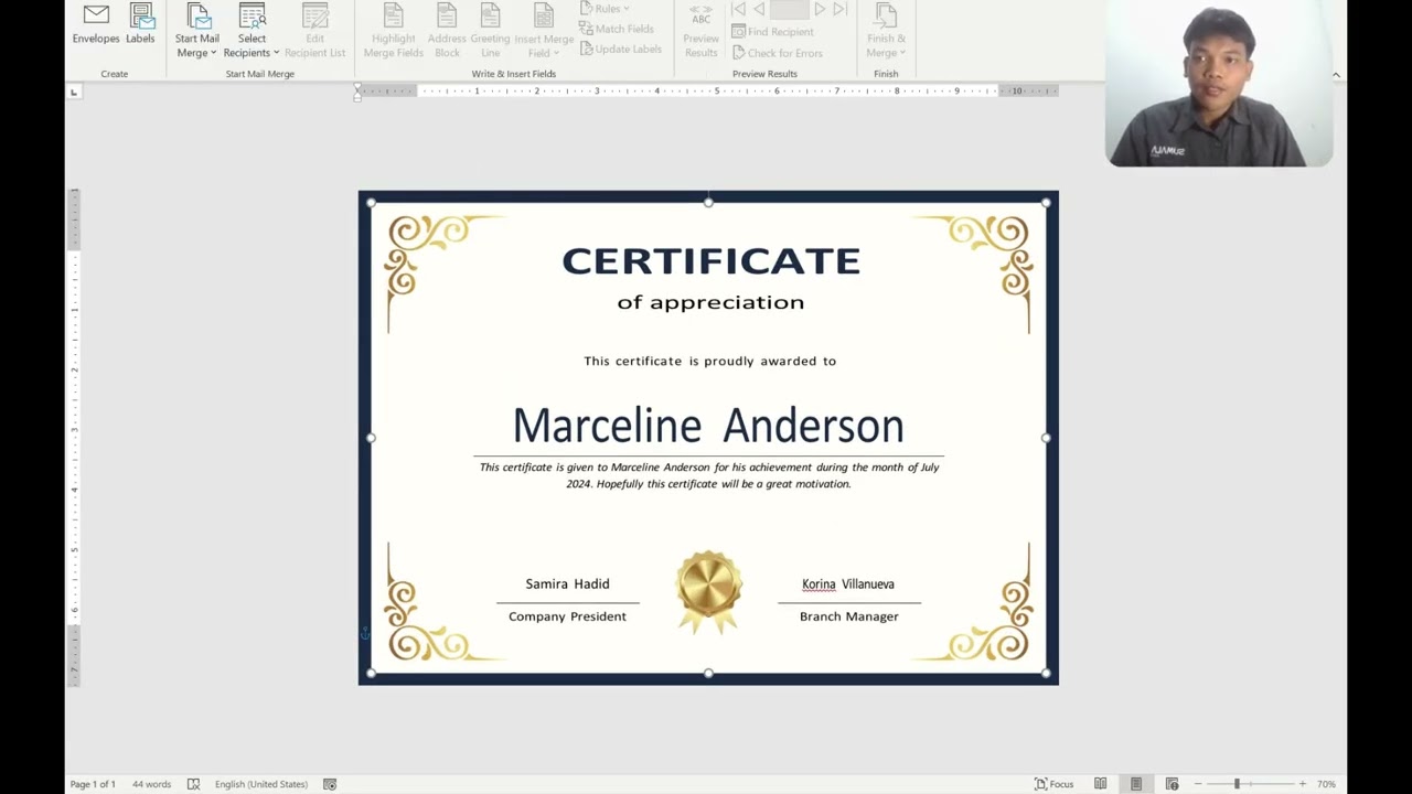 TUTORIAL! BAGAIMANA ? CARA MEMBUAT SERTIFIKAT CEPAT MENGGUNAKAN MAILLING PADA MICROSOFT WORD & EXCEL