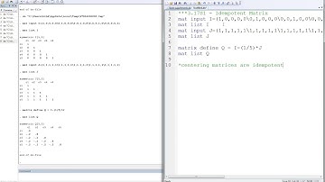 3 17S1   Stata   Idempotent Matrix