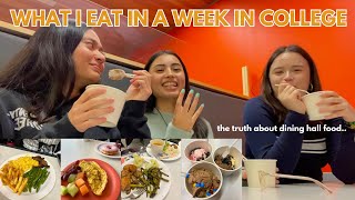 WHAT I EAT IN A WEEK IN COLLEGE | Syracuse University Sadler Dining Hall