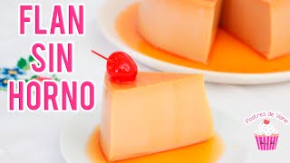 FLAN de CAJETA receta SIN HORNO | Postres de Vane