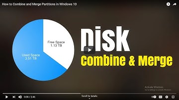 How to Merge/Combine Partitions Directly without Data Loss in Windows 10?