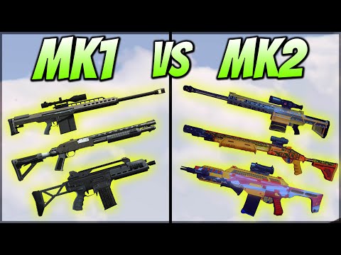 MK1 Weapons VS MK2 Weapons in GTA 5 | Which Ones Should You Buy? (Based on Damage With NO Armor)