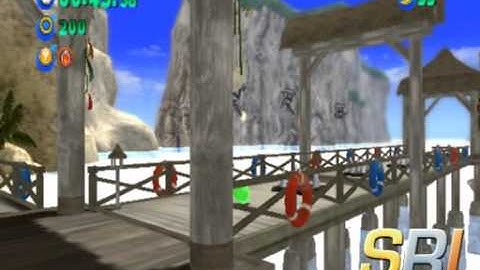 SonicGenerations classic wave ocean act 1 speedrun w/skills 56.54