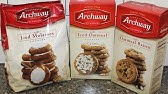 Archway Iced Gingerbread Cookies Review Youtube