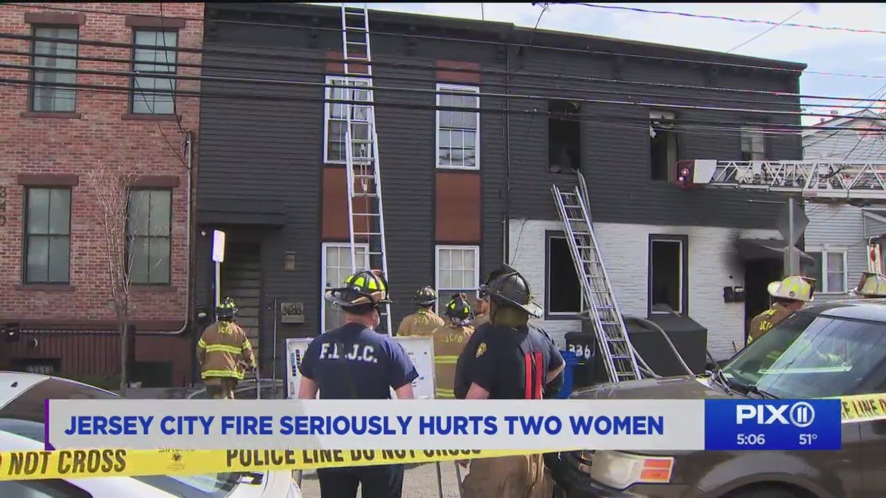 2 women seriously injured in Jersey City fire - YouTube