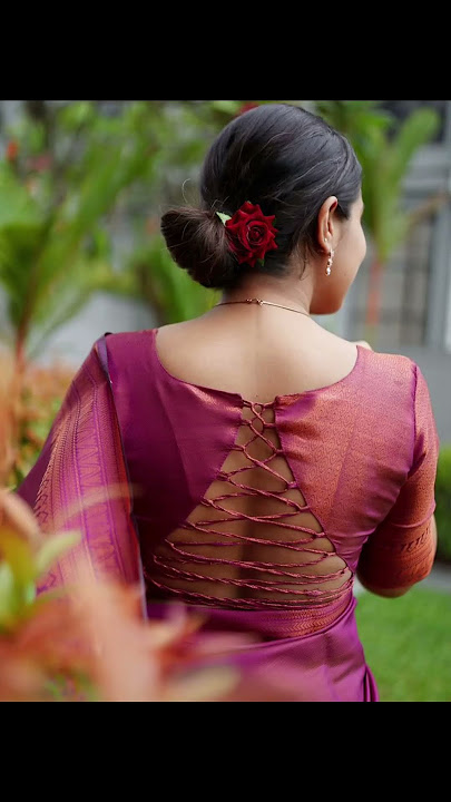 trendy back neck blouse designs #trendyblouse #modelblousedesign #newmodelblousedesigns #newblouse