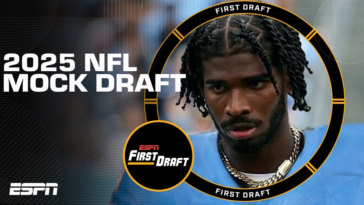🚨2025 NFL MOCK DRAFT PART 1🚨 Mel Kiper, Field Yates select Top 10! | First Draft🏈