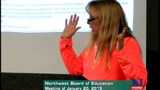 Northwest Board of Education Meeting of January 20, 2015