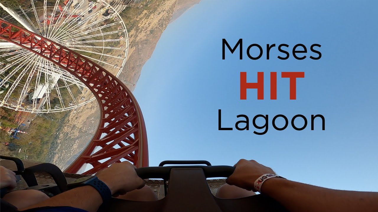 Our First Stop: Lagoon Amusement Park in Salt Lake City with rolller coaster POV