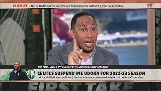 Stephen A. takes issue with Ime Udoka's suspension | First Take